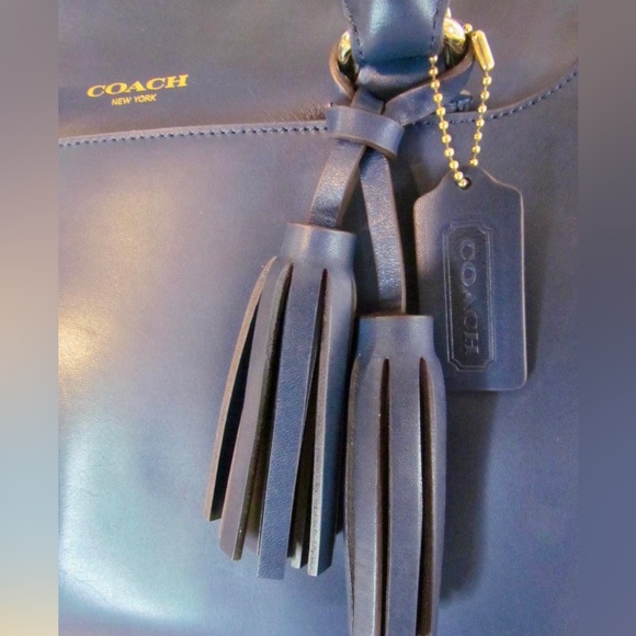 New Coach legacy Pinnacle large Haley domed satchel Navy - Picture 4 of 11